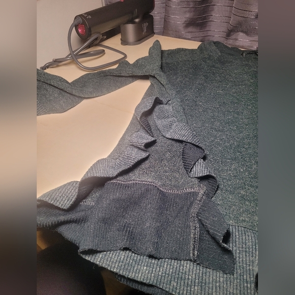 Zara woman's basic collection green medium sweater - Picture 10 of 12